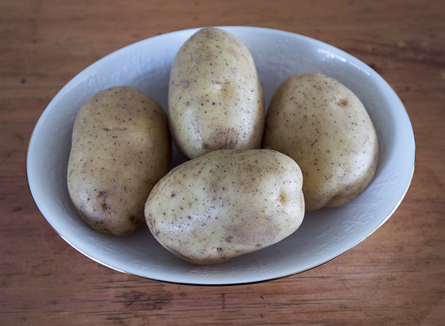 Potatoes are seen in Halifax on Monday, Nov. 28, 2016.