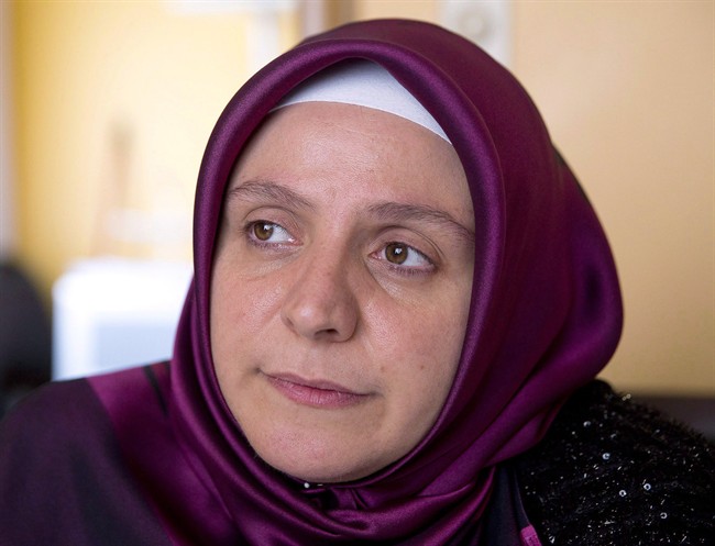 Rumeysa Hanci, wife of Calgary imam Davud Hanci, is shown in Calgary in this Aug. 17, 2016 file photo. 