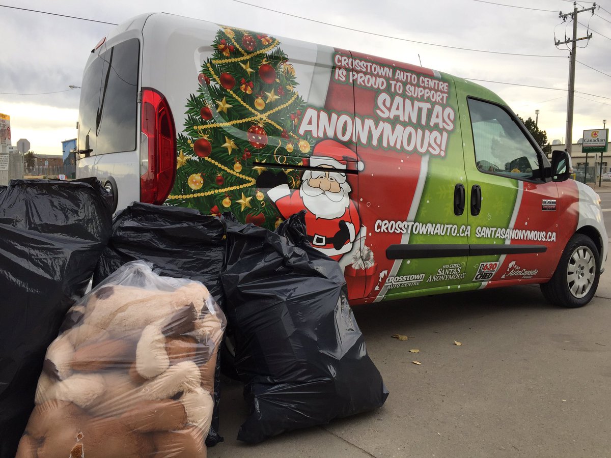 630 CHED Santas Anonymous toy drive at the Nov. 5, 2016 Eskimos game.