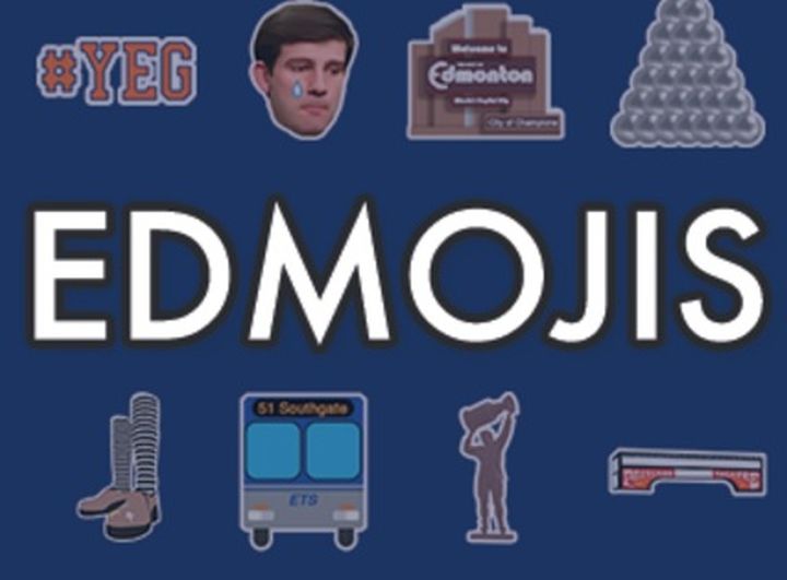 EDMOjis is an Edmonton-themed emoji keyboard that is the brainchild of Sandra Sperounes and Lucas Timmons.
