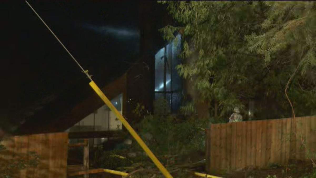 Fire crews were called to the home around 10:30 p.m.