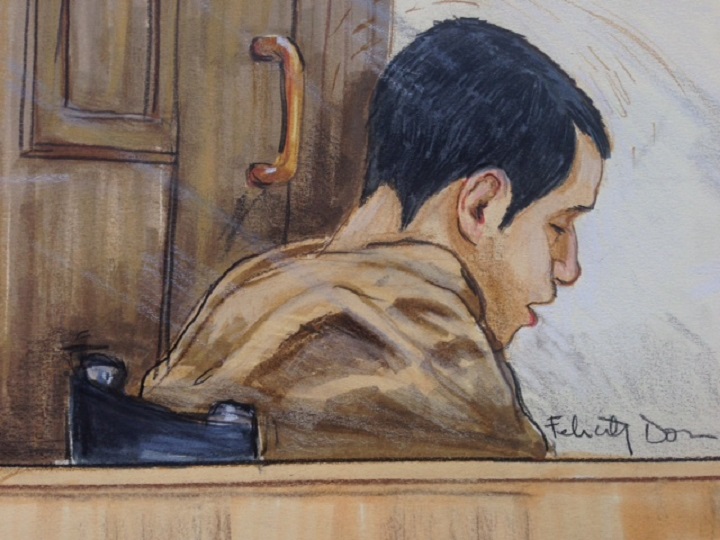 Gabriel Klein sits in court on November 9, 2016.