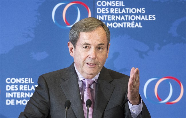 Canada's Ambassador to the Unitied States David MacNaughton speaks during a business luncheon in Montreal, Wednesday, November 16, 2016.
