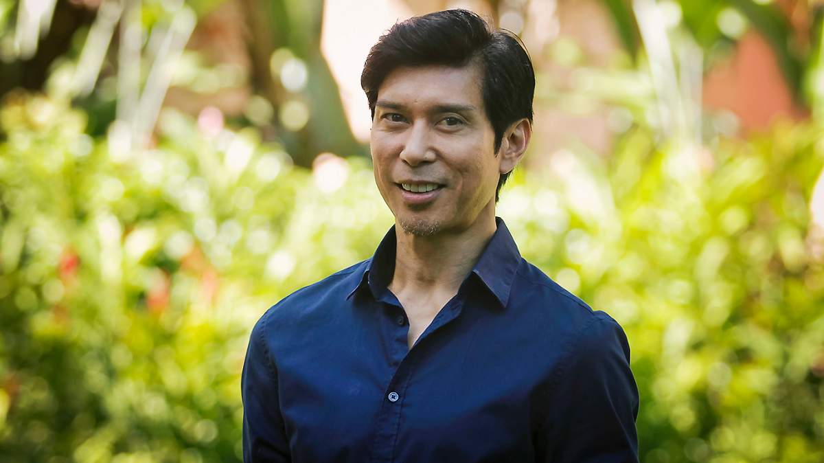 Filmmaker Keo Woolford poses for a portrait at the Hawaii International Film Festival 2016 at The Royal Hawaiian on November 9, 2016 in Honolulu, Hawaii.  