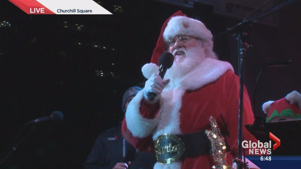 IN PHOTOS Santa makes stop in Edmonton for annual Holiday Light Up