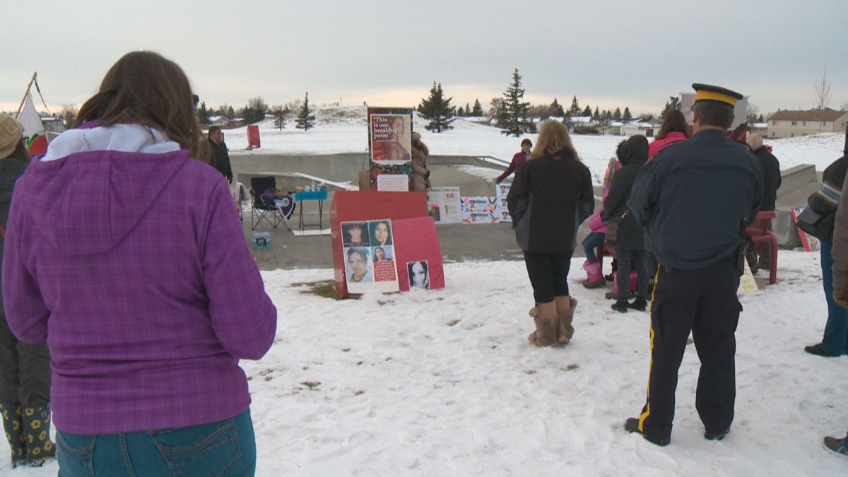 Justice Rally for Stolen Sisters held in Leduc County, Saturday, Nov. 26, 2016. 