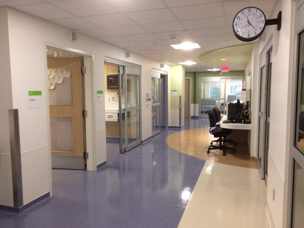 A hallway in the neonatal intensive care unit at the Misericordia Hospital. The Edmonton hospital celebrated the opening of its new NICU on Tuesday. November 22, 2016.