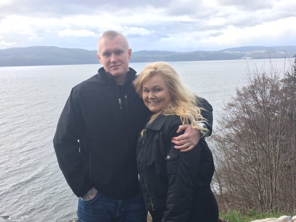 Michelle Jansen with her son, Brandon.