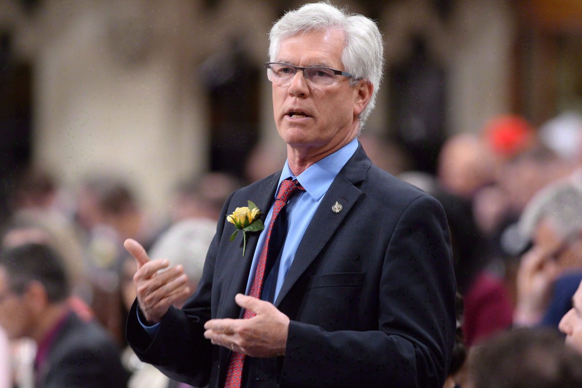 Natural Resources Minister Jim Carr responds to a question during question period in the House of Commons on Parliament Hill in Ottawa on Tuesday, May 10, 2016. 