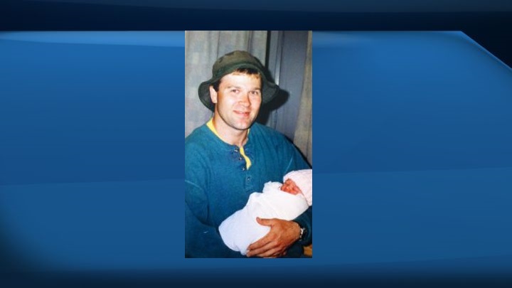 Kevin Feland pictured about 18 years ago with daughter Chloe Truss.