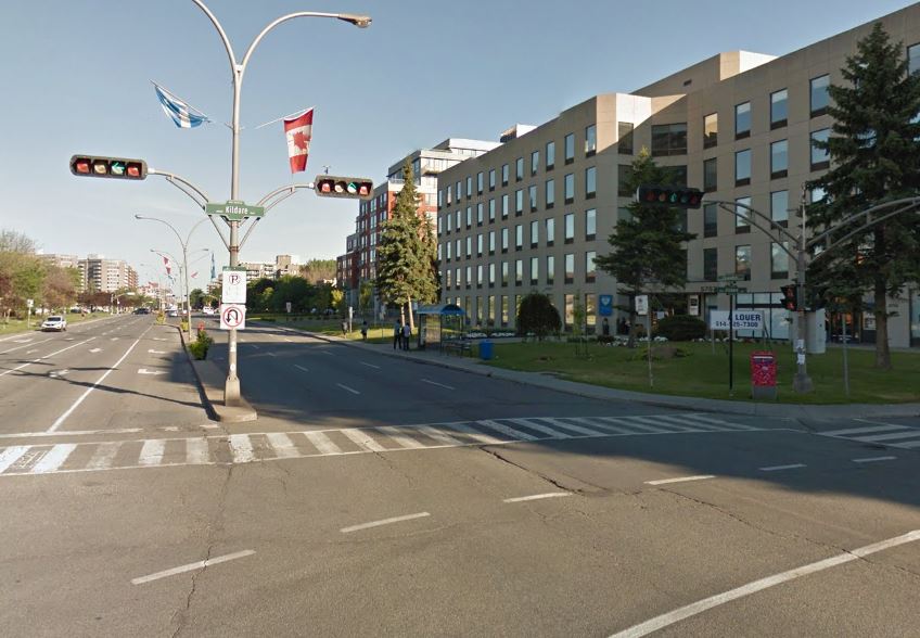 The corner of Cavendish Boulevard and Kildare Road.