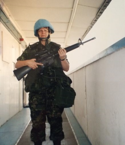 A photo of Lauri Allen during a tour in Israel.