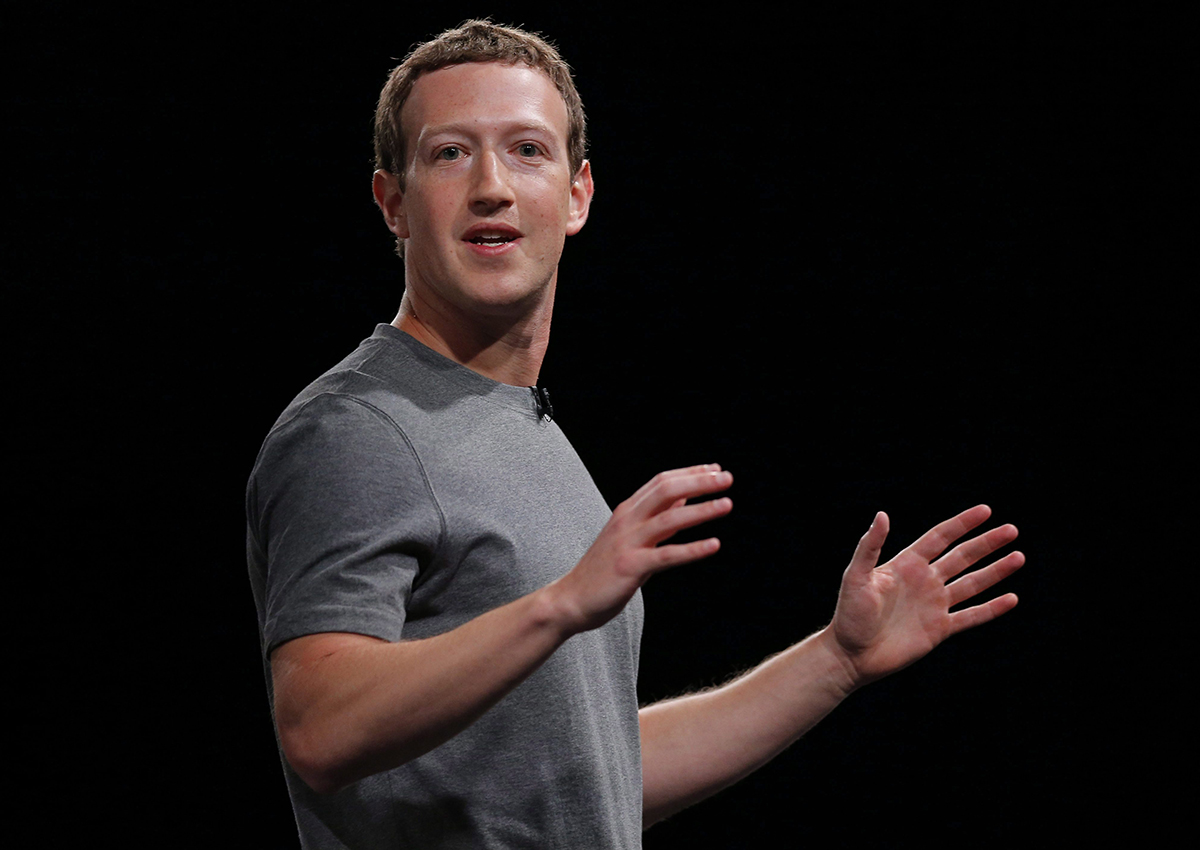 This Feb. 21, 2016, file photo sshows Facebook CEO Mark Zuckerberg speaking during the Samsung Galaxy Unpacked 2016 event in Barcelona, Spain. 