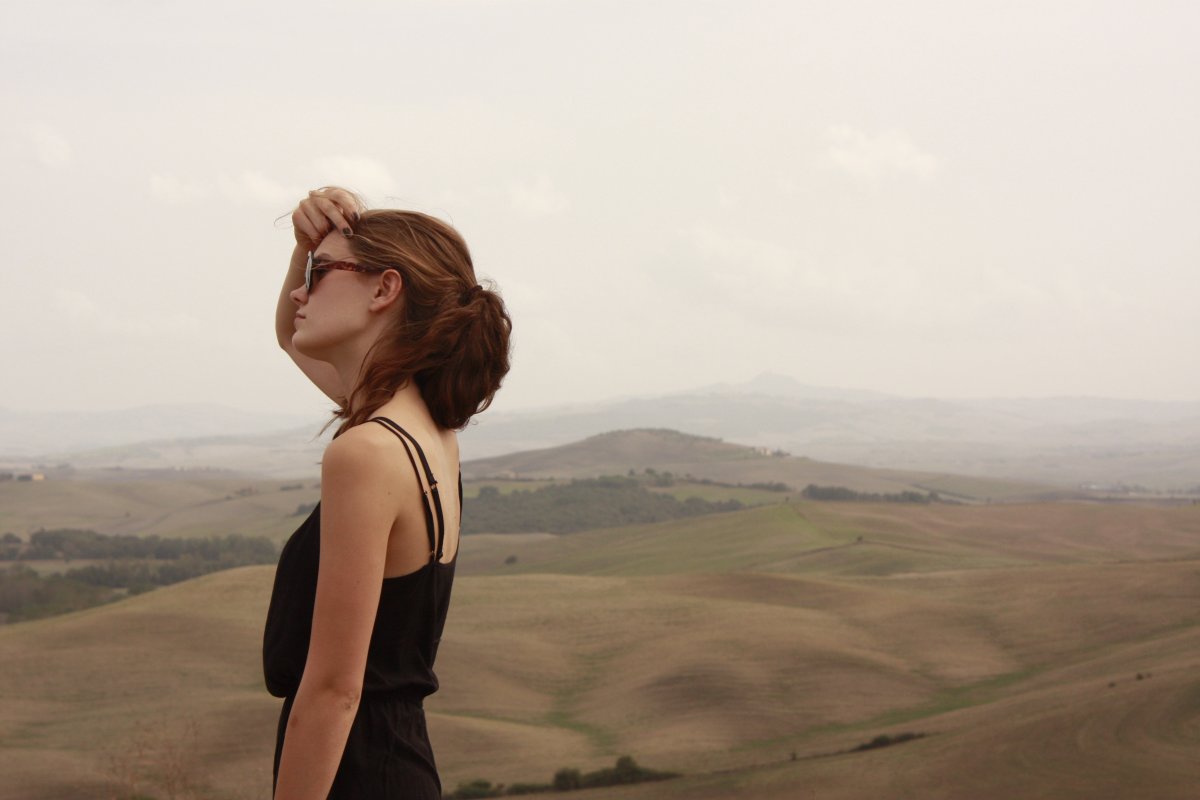 A photo of Melissa Godin while studying abroad in Florence, Italy.