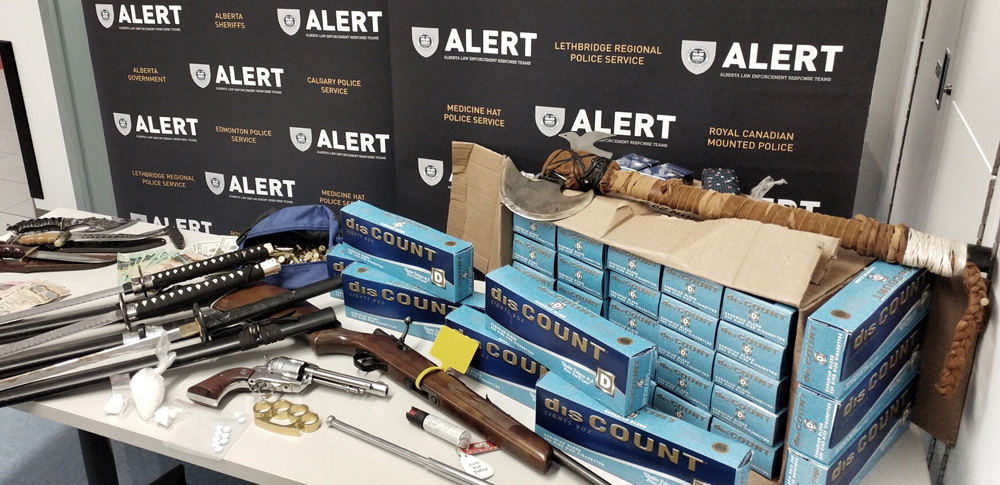 Eight people were arrested in connection with an ALERT drug trafficking investigation that took place in southeastern Alberta. Searches were conducted in Medicine Hat and Tilley, Alta.