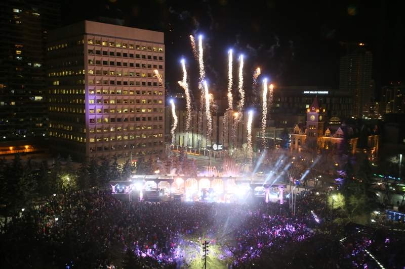 City of Calgary New Years Eve celebrations in Calgary on Thursday, Dec. 31, 2015.