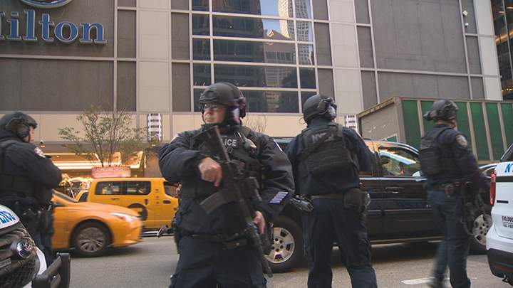 Five thousand NYPD officers will be deployed throughout the city which, according to police, is comparable to New Year’s Eve.