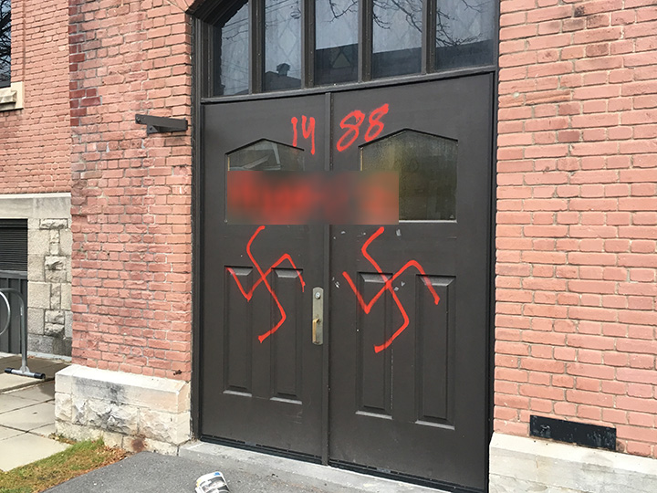 Two more incidents of racially-charged graffiti vandalism came to light -- this time at the Parkdale United Church and the Ottawa Muslim Association. 