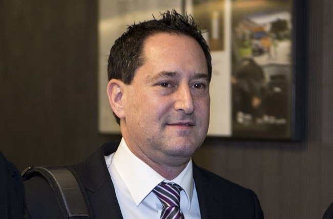 Michael Applebaum, who is charged with various fraud-related counts, arrives at the courthouse Monday, November 14, 2016 in Montreal. 