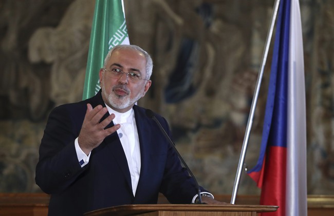 Iran's Foreign Minister Mohammad Javad Zarif addresses media during a press conference in Prague, Czech Republic, Friday, Nov. 11, 2016. (AP Photo/Petr David Josek).