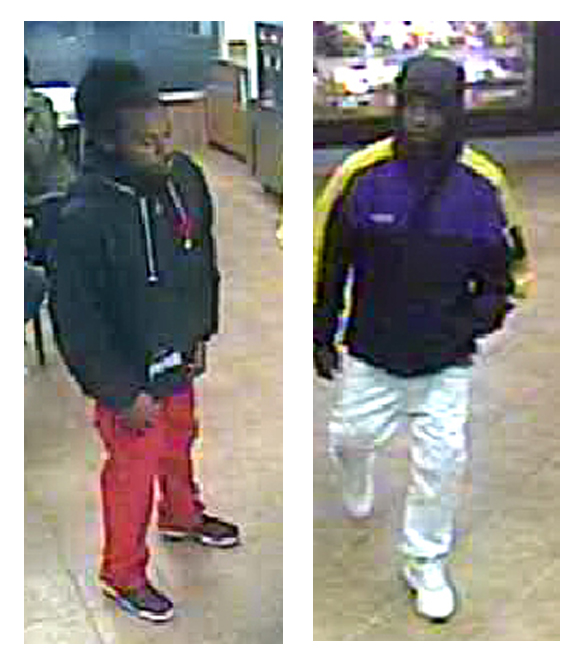 Two men are wanted for allegedly stealing poppy donation boxes in Ajax, Ont.