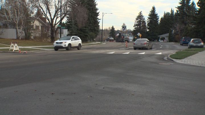 The City of Edmonton has installed three raised crosswalks along Buena Vista Road in the Laurier Heights neighbourhood in hopes of slowing down traffic. 