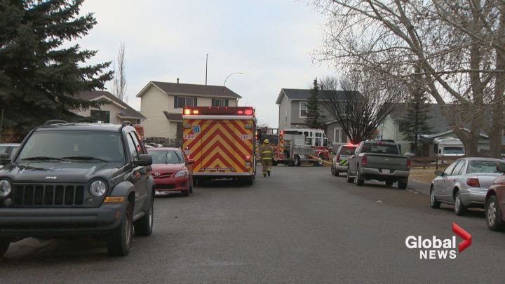 Calgary fire crews responded to a home in the Castleridge area Thursday afternoon. 