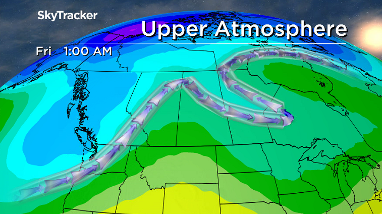 Upper ridge builds in some heat and sunshine to finish the work week.