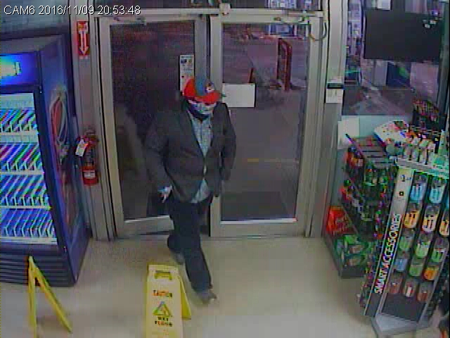 Masked man robs Penticton convenience store. 