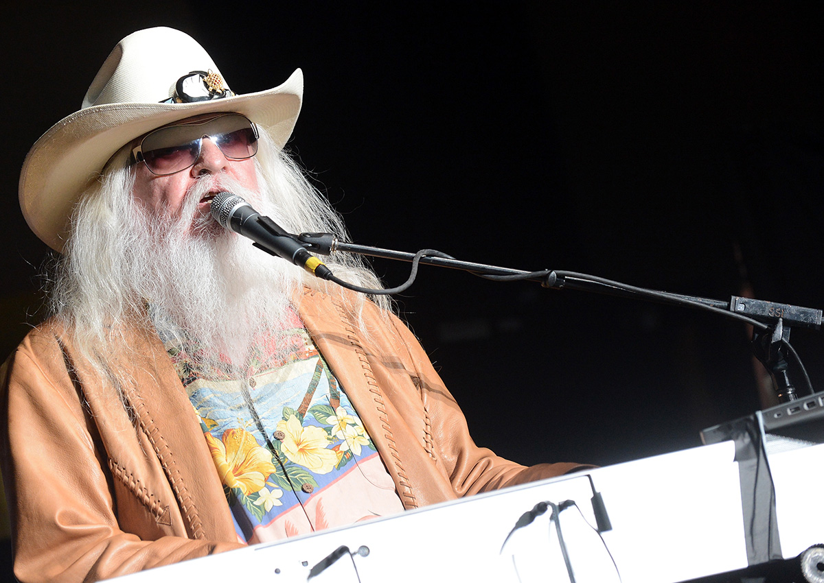 Leon Russell performs onstage during the Agency Group Party at at IEBA Conference Day 3 at the War Memorial Auditorium on October 9, 2012 in Nashville, Tennessee.