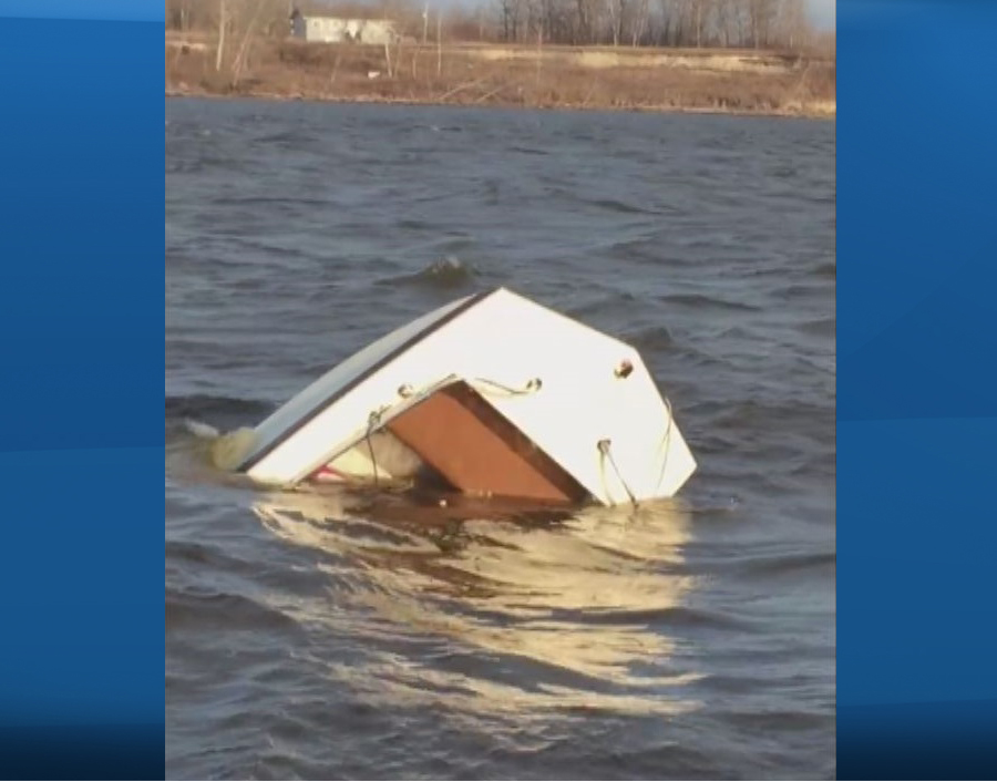 A family was rescued from a sinking boat on the Winnipeg River over the weekend.