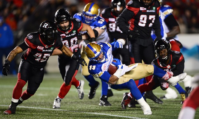 Andrew Harris, and five other Winnipeg Blue Bombers, have been named division all-stars.