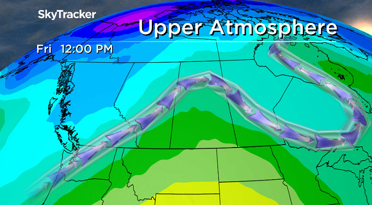 Upper ridging on Friday will help bring back some sunshine to end off the work week.