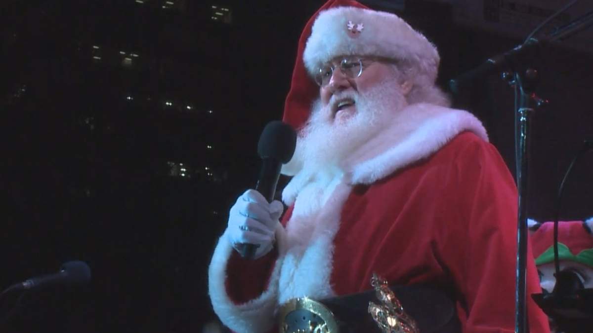 Santa helped kickoff the holiday season Saturday