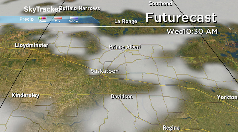 Some cloud cover is expected to move in again on Wednesday.