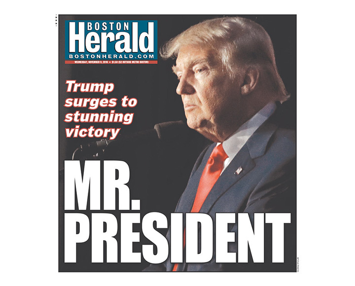 Newspaper front pages day after Donald Trump shocked America becoming country’s 45th president - image