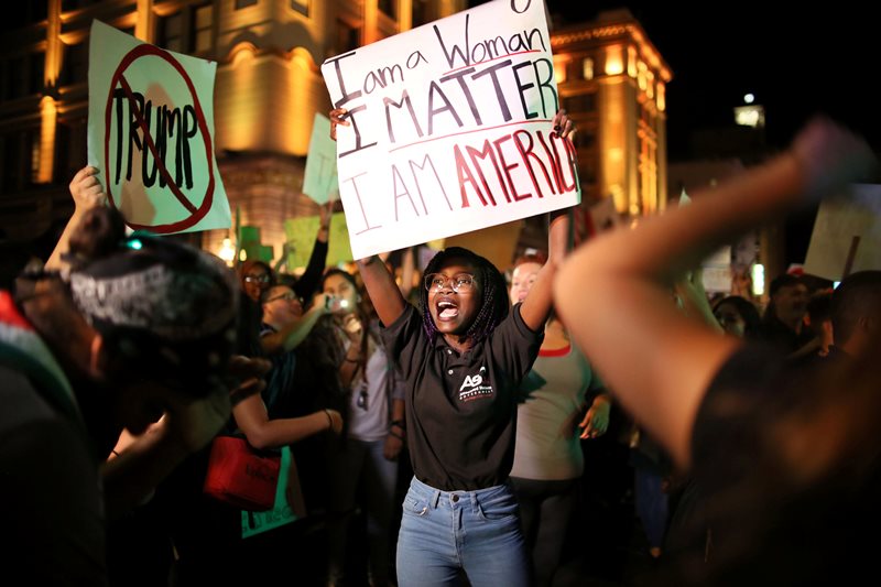 Protests erupt across U.S. as anti-Trump demonstrators take to the ...