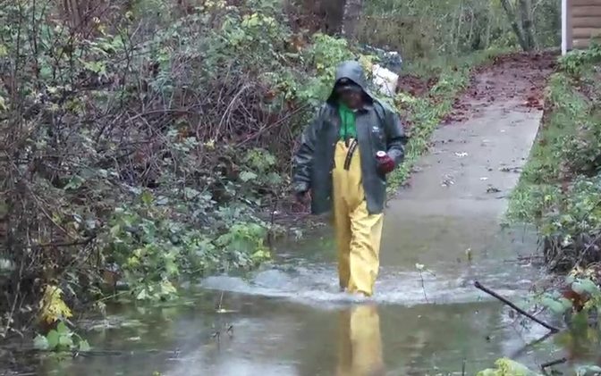Flooding began to affect the Tseshaht First Nation on Nov. 3.