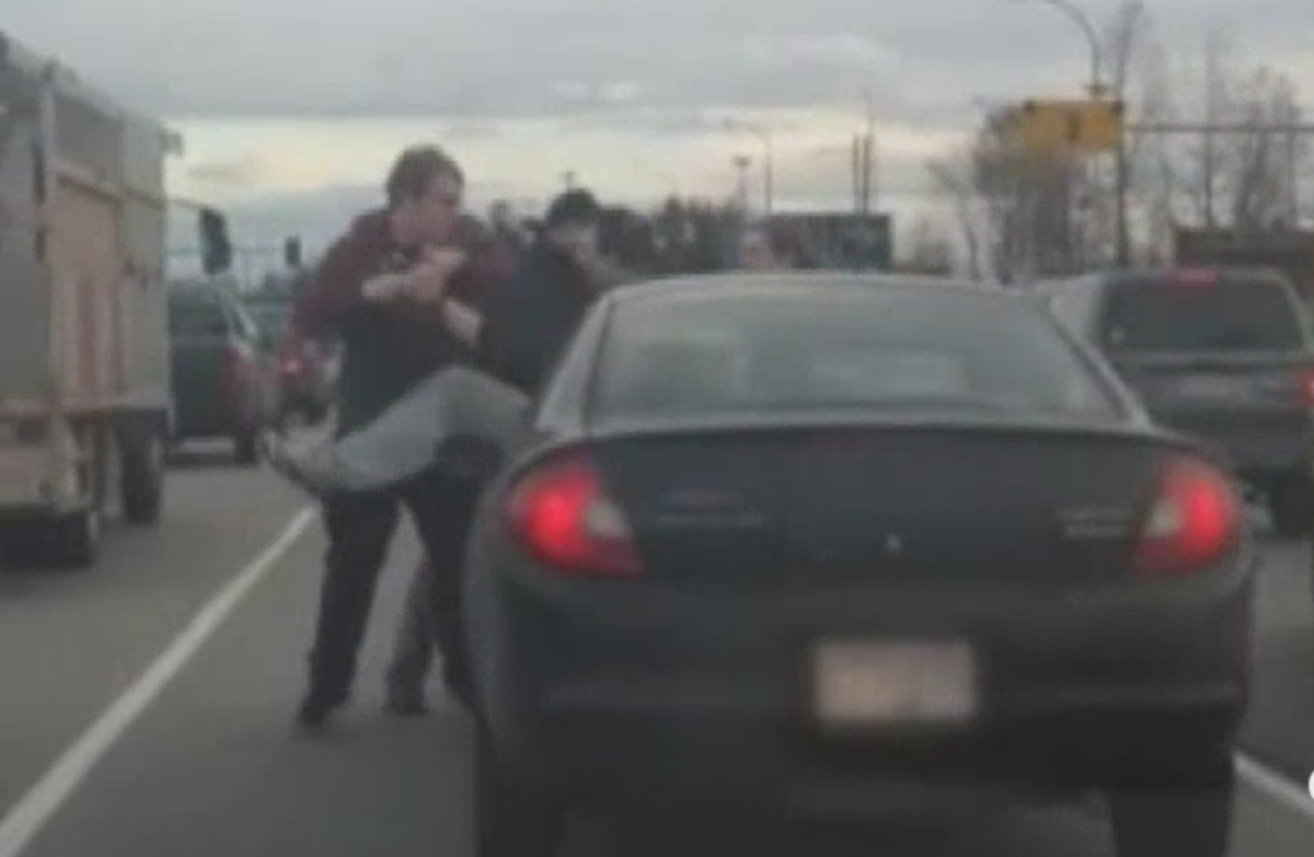 Lougheed Highway road rage video