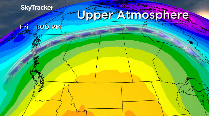Upper ridge rebuilds, bringing back the heat to end the week!