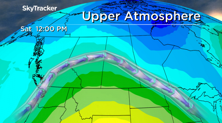 Some ridging in the upper atmosphere will help warm up temperatures a bit this weekend.