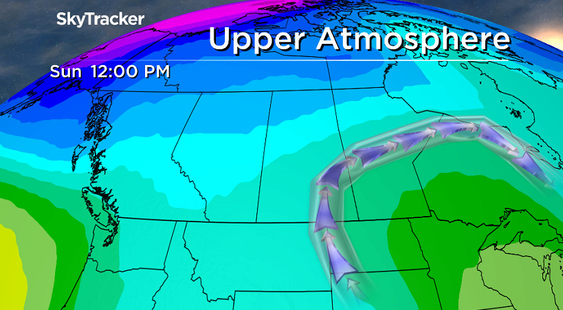 Upper trough moves in early next week, finally dropping temperatures down toward seasonal.