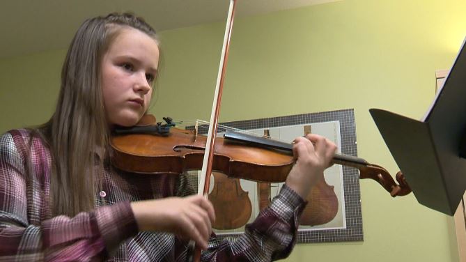 11 year old violinist wins top marks in Alberta and gold medals from the Royal Conservatory of Music.
