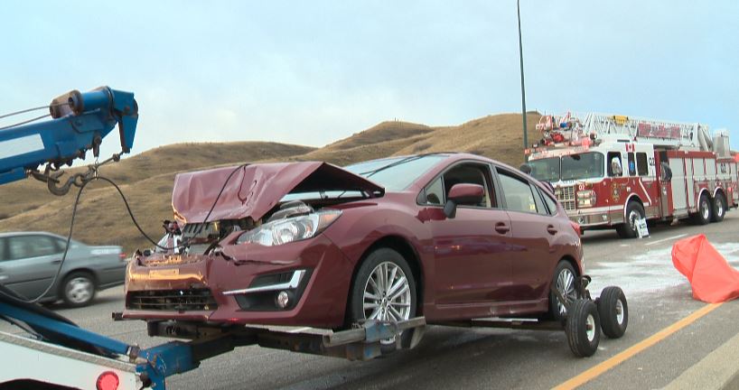 Six separate crashes on Whoop-Up Drive, Nov. 4, 2016.