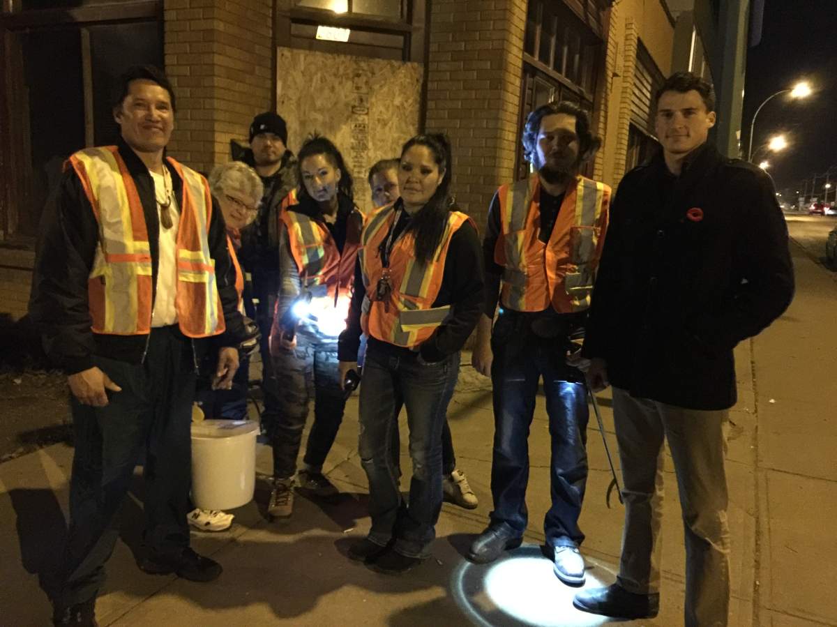 Global's Blake Lough joined seven volunteers on a Friday night North Central patrol.