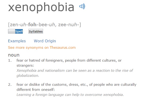 Searches for xenophobia surged in 2016.