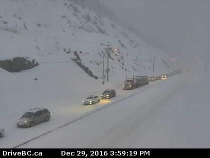 Hwy 5, about 7 km north of Zopkios Brake Check, looking north