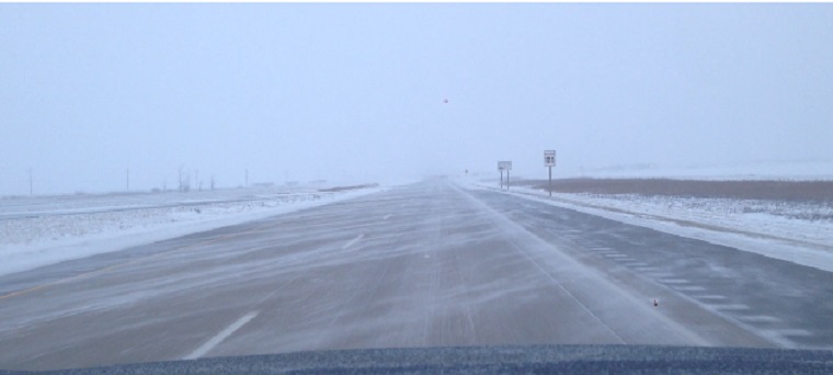 Poor visibility on Highway 75 Tuesday morning. 