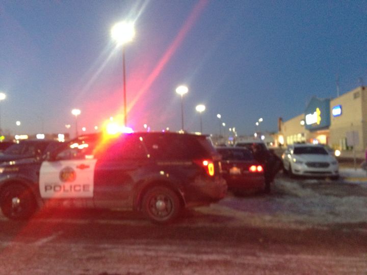 Calgary police investigate after someone tried to steal a car from the Marlborough Mall parking lot with a woman and her two children inside. Dec. 14, 2016.