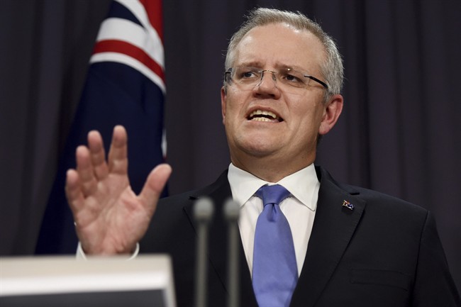 FILE - Australian Prime Minister Scott Morrison said he is open-minded to moving Australia`s embassy to Jerusalem.